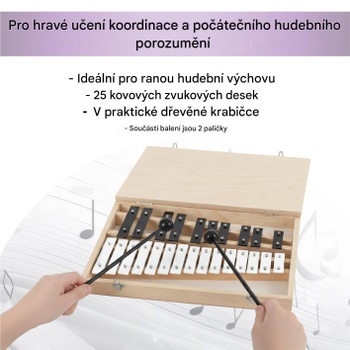 Zvonkohra s drevenou debnou 00105759, chromatická - N