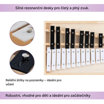 Zvonkohra s drevenou debnou 00105759, chromatická - N