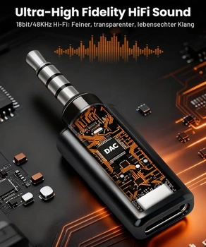 Adaptér z USB-C na 3,5mm jack pro sluchátka cf-3.5mmm-black