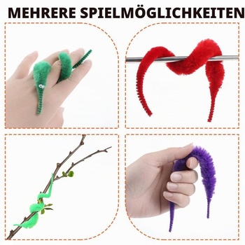 Oruola 24dielna hračka pre mačky červ, Magický červ, 23 cm