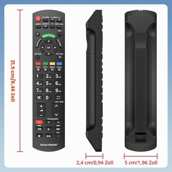 Diaľkový ovládač Tobfit pre televízory Panasonic, univerzálna náhrada N2QAYB000487 pre diaľkový