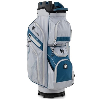 Ľahká taška na golfový vozík SP38456NY, s popruhmi a vodotesným krytom, modro/sivá - N