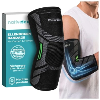 Bandáž na loket NativoDex, tenisový loket, pro muže a ženy,…