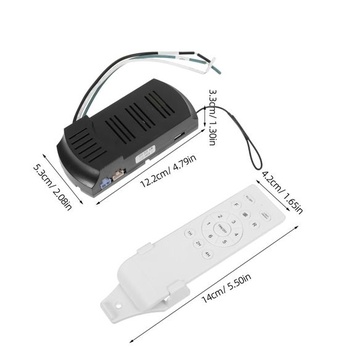 Bezdrôtové ovládanie ifundom, funkcia časovača a nastaviteľná rýchlosť, 433 MHz, rádiový prijímač pre