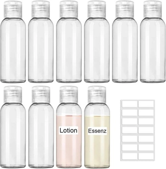 Cestovné fľaštičky na doplňovanie, 100ml, súprava 10…