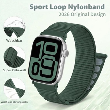 AMSKY nylonový športový remienok kompatibilný s Apple Watch 40 mm 42 mm 46 mm 44 mm 45 mm 41 mm 38
