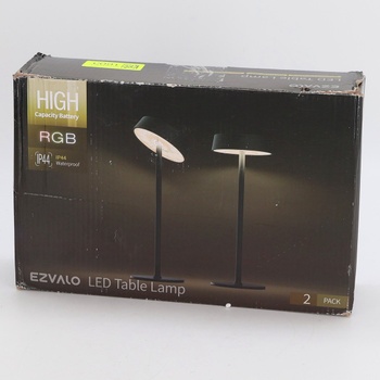 Stolová lampa EZVALO vodotesná, čierna