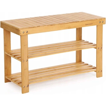 Botník z bambusu LBS04N, 70 x 28 x 45 cm, nosnosť až 130…