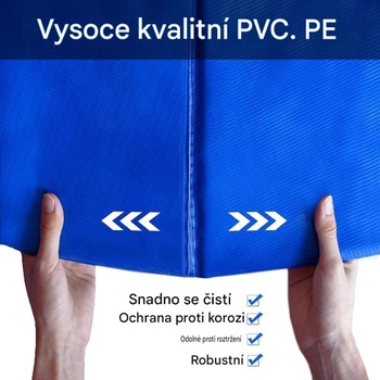 Náhradný bezpečnostný pružinový kryt na trampolínu YD02380BL, 244 cm, modrá - N