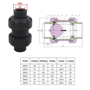 Guľový spätný ventil OemClima DW-0103