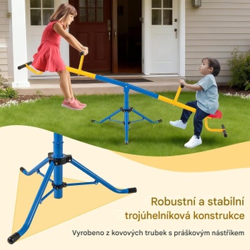 Otočná hojdačka pre deti GP-10004-TS, 360-stupňová, 3-8 rokov, nosnosť 60 kg - N