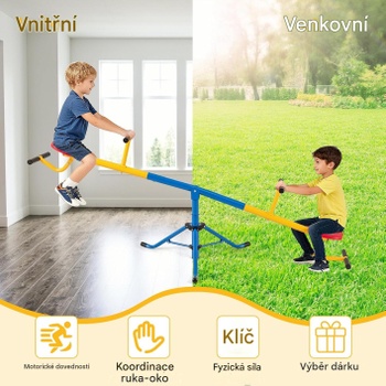 Otočná hojdačka pre deti GP-10004-TS, 360-stupňová, 3-8 rokov, nosnosť 60 kg - N