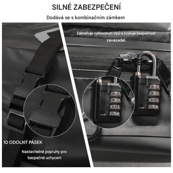 Strešný box na auto S0GCY0EWS45, 600 l, 130 x 86 x 44 cm, sivý - N