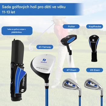 Detská golfová sada pre pravákov LW108SUGHY365, 11-13 rokov, modrá - N