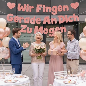 Girlanda na rozlúčku pre kolegu, dekorácia na odchod do dôchodku v ružovo-zlatej farbe