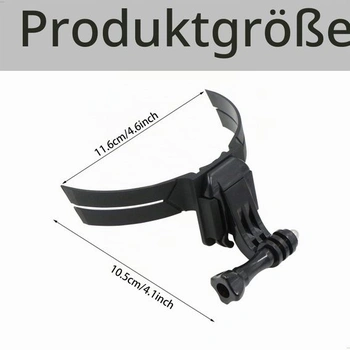 Držiak na motocyklovú helmu, popruh na motocyklovú helmu pre GoPro Hero 11, 10, 9, 8, 7, zakrivený