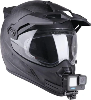 Držiak na motocyklovú helmu, popruh na motocyklovú helmu pre GoPro Hero 11, 10, 9, 8, 7, zakrivený