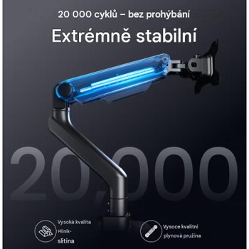 Robustné ramená pre monitory MA8B-D-EUFS, pre 17-49 palcov, čierny - N