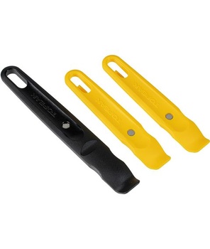 Nářadí Topeak Shuttle Lever Pro z plastu v černé barvě. Nářadí: 3 kusy. Rozměr: 14x2 cm, 15410047