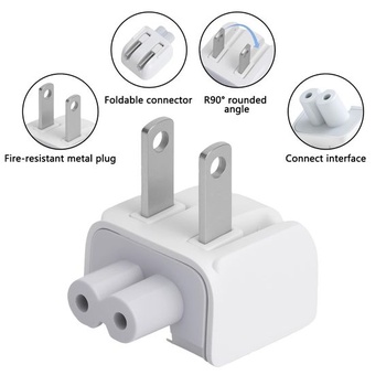 Cestovní adaptér z Evropy do USA, balení 2 ks - Univerzální adaptér pro MacBook, iPad, iPhone -