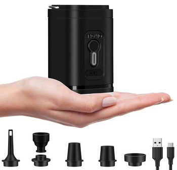 Elektrické vzduchové čerpadlo Yexati, 5 vzduchových trysiek, mini vzduchové čerpadlo 2 v 1 pre