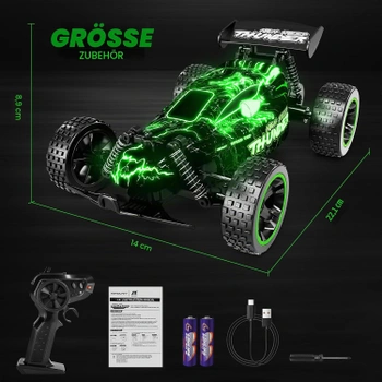 Tecnock auto na diaľkové ovládanie LED svetlá
