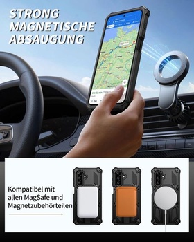 Púzdro Lanhiem pre Samsung Galaxy A37 5G/A27 5G/A56 5G/A36 5G, čierne
