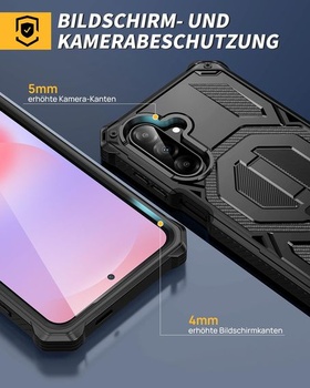 Púzdro Lanhiem pre Samsung Galaxy A37 5G/A27 5G/A56 5G/A36 5G, čierne