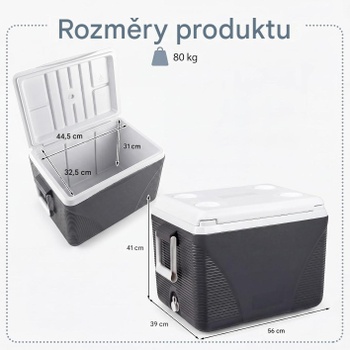 Prenosný chladiaci box VX91453JSFR, 41 l, čierny - N