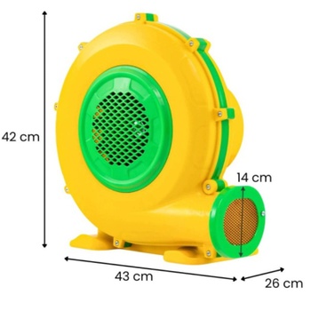 Elektrický fukár pre nafukovacie atrakcie ES10698DE, 950 W, žltý - N