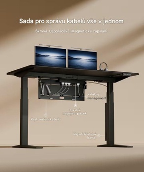 Integrovaná sada pre správu káblov a napájania CMP061B-EU, čierna - N