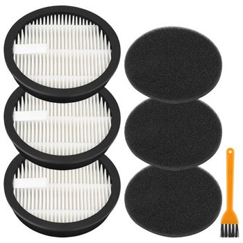 Príslušenstvo k filtrom pre akumulátorový vysávač HOMPANY SmartVac 11, 3 HEPA filtre, 3 penové