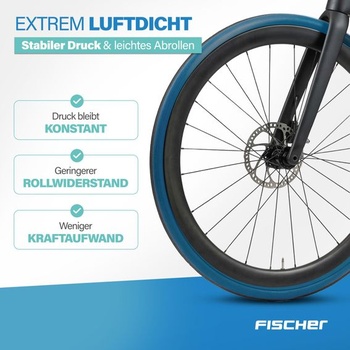 FISCHER TPU duša z plášťa 28 palcov, duša z plášťa pre cestné bicykle 18-622 až 25-622, ventil