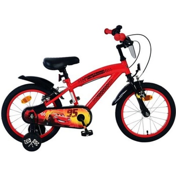 Detský bicykel s odnímateľnými opornými kolieskami, červené - N