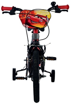 Detský bicykel s odnímateľnými opornými kolieskami, červené - N