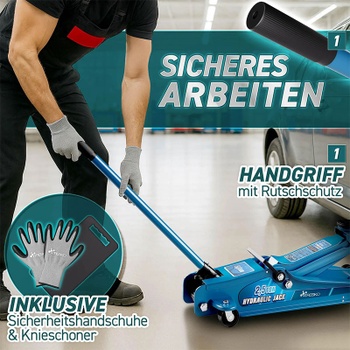 Hydraulický zdvihák na autá, 2,5 t, s výškou zdvihu 85 - 385 mm - N