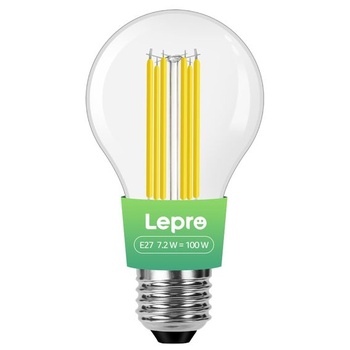 Žiarovka Lepro Energetická trieda A E27 LED teplá biela, 7,2 W 1521 lm 2700 K, 1 kus