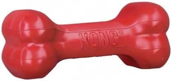 KONG Goodie Bone - Klasická kaučuková psí kost - Dávkovač pamlsků - Pro malé psy - Červená
