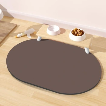 Podložka pod misku pre psov, 51x30,5 cm, savá podložka pod misku pre psov, protišmyková podložka na