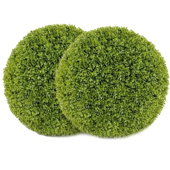 Súprava 2 umelých dekoratívnych gulí HZ10290-S, Ø 39 cm, zelená - N