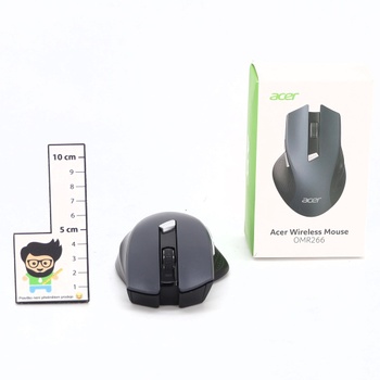 Bezdrôtová myš Acer, ergonomická bezdrôtová myš 2,4 GHz s rozlíšením 1600 DPI, bezdrôtová myš s