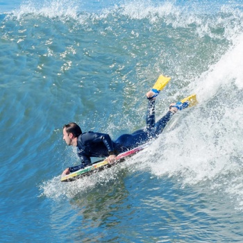 Bodyboard, jadro z EPS, povrch z XPE, 104 cm, viacfarebný - N
