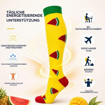Kompresné ponožky LEOSTEP pre ženy a mužov, 6 párov - športové a podporné ponožky, veľkosti L-XL