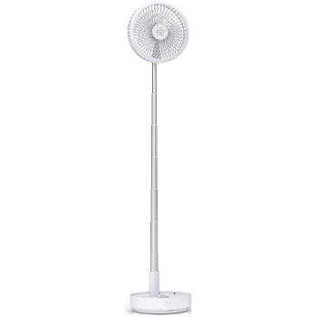 Stojanový ventilátor PF11S, dobíjací, s diaľkovým ovládaním, biely - N