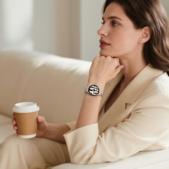 Kovové náramky Upeak kompatibilní s Samsung Galaxy Watch 7 6 5 4 Polarstern Band