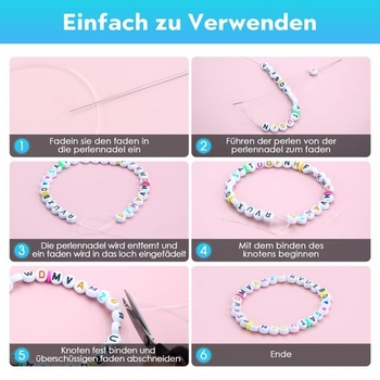 Gumička na náramky, elastická bižutérna niť 1,0 mm x 2, 0,8 mm x 2, 0,6 mm a 0,4 mm, 6 cievok
