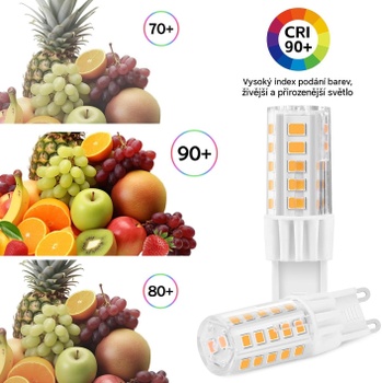 Žiarovky G9, 4 W, 550 lm, 2700 K, 360 °, súprava 20 ks - N