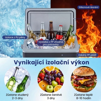 Prenosný chladiaci box s rukoväťou GP11786GR, 12 l, tmavo šedý - N