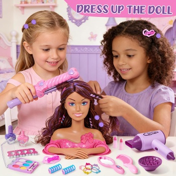 Hlava bábiky pre styling Toylink