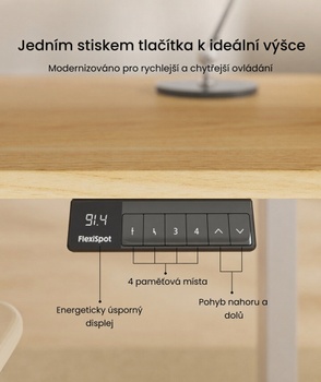Výškovo nastaviteľný stôl E1S-PRO-EUAM03, dvojmotorový, bez dosky, šedý - N